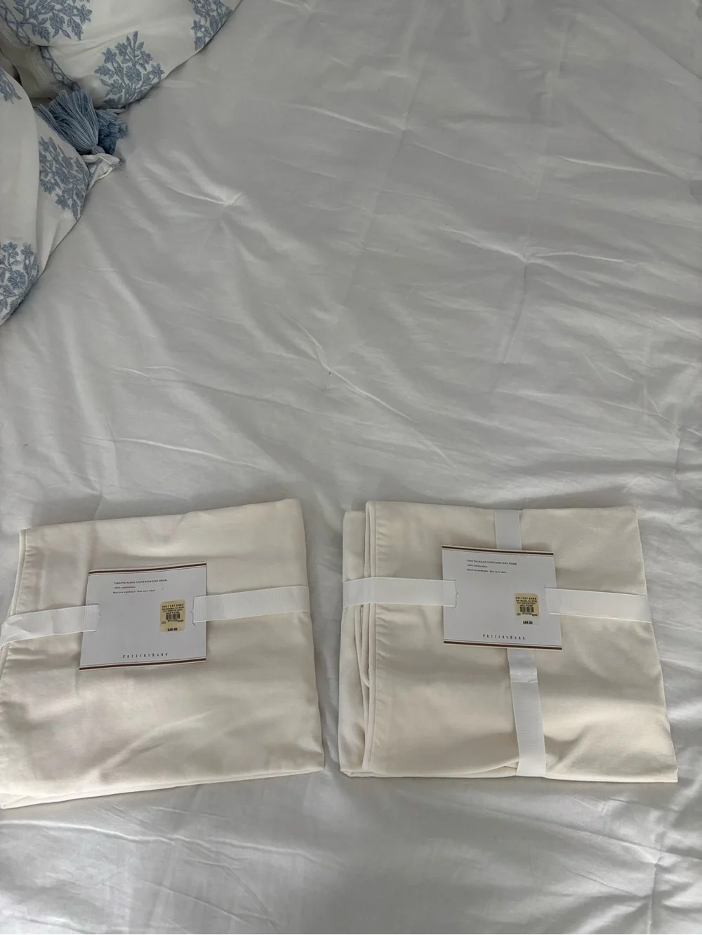 Pottery Barn velvet euro sham covers (pair)